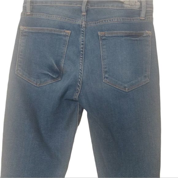 FRAME Denim Le High Skinny Distressed Knees Jeans - Picture 3 of 7